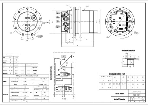 Części koparki Belparts TM01 New Holl1and CX18 silnik hydrauliczny do 1 tony