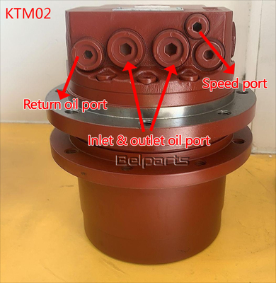Części koparki CX27B CX22B KX61-3 CX27T TB15 PC20 assy silnika ruchowego do TM02