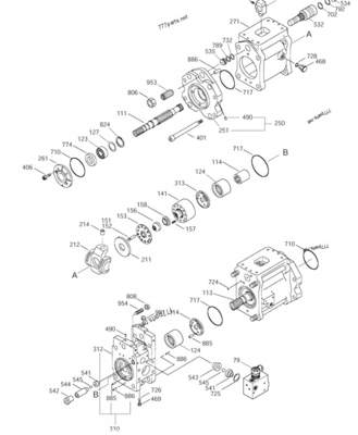 Doosan SOLAR 225LC-V 401-00356A koparka pompa główna Kup koparka Hydraulic Pump Online
