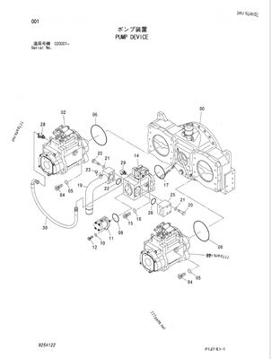 K3V280SH-NXXXL-OE41 K3V280 9254122 4635645 4641835, ZX850-3F, ZX850LC-3-DH, ZX870H-3, ZX870H-3-HCMC, ZX870H-3F, ZX870R-3, ZX870R-3F