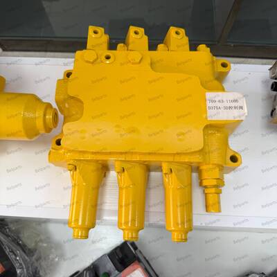 D375A-3D  709-63-11600 Hydraulic Main Control Valve Assembly Fit Heavy Duty Crawler Dozer Construction Machinery Hydraulic Distribution Valve Replacement Spare Parts Belparts